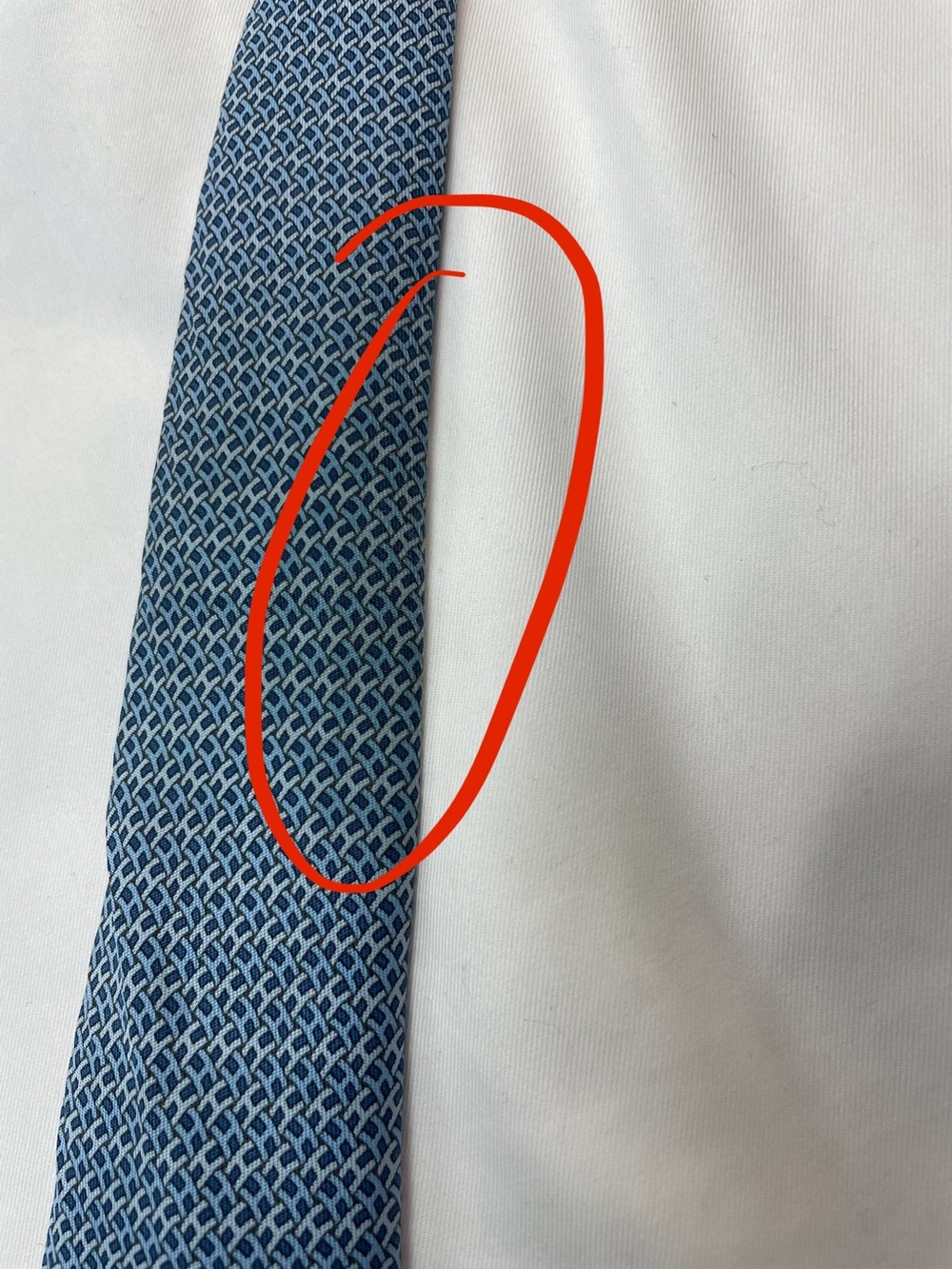 Hermes 100% Silk Men’s Tie Blue “Pont De H” 605837 IA - Picture 5 of 7
